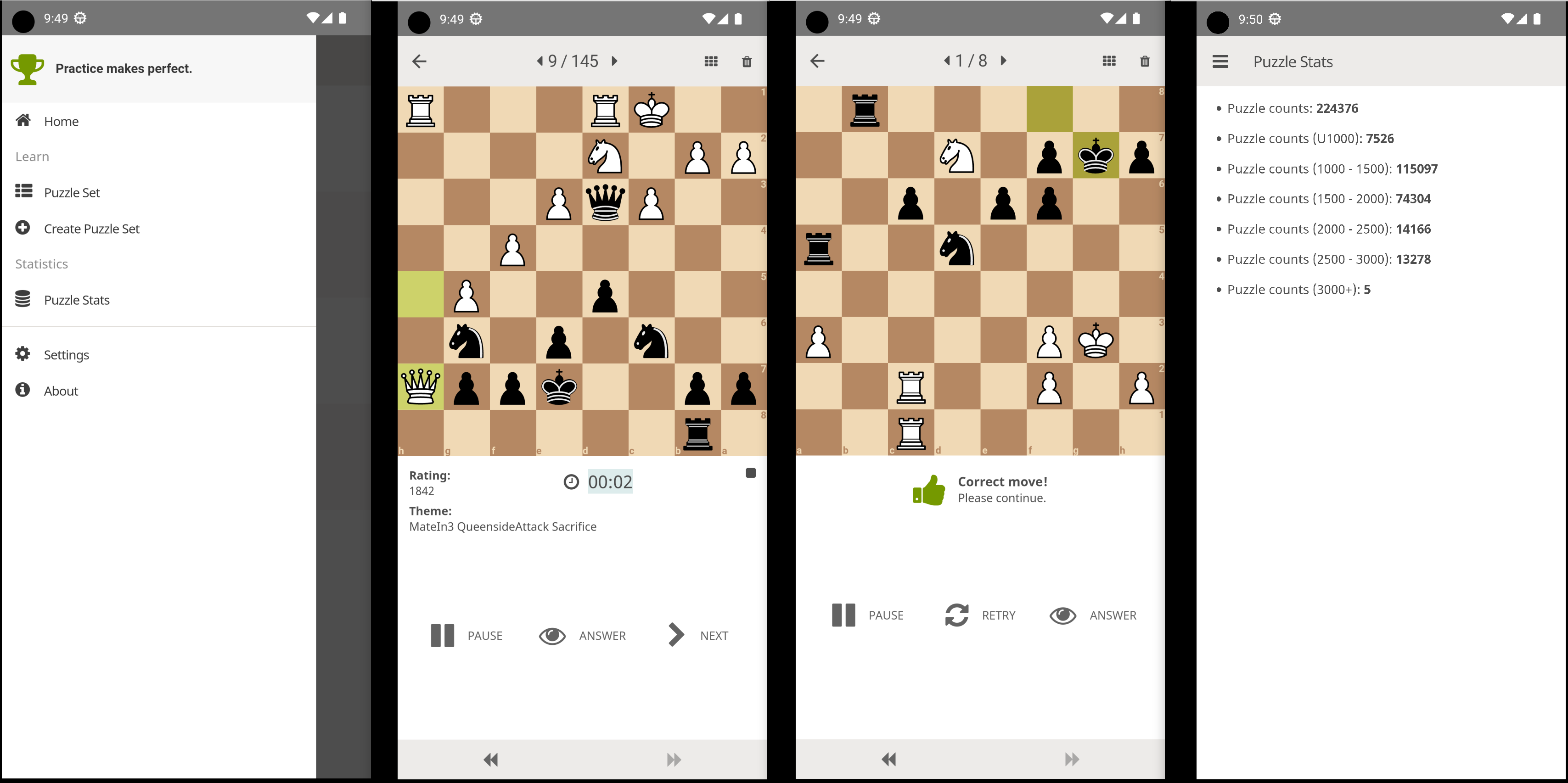 leetchess mobile screenshots